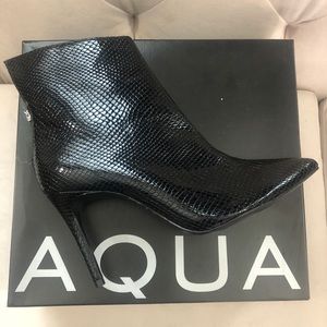 New black Aqua stiletto boots